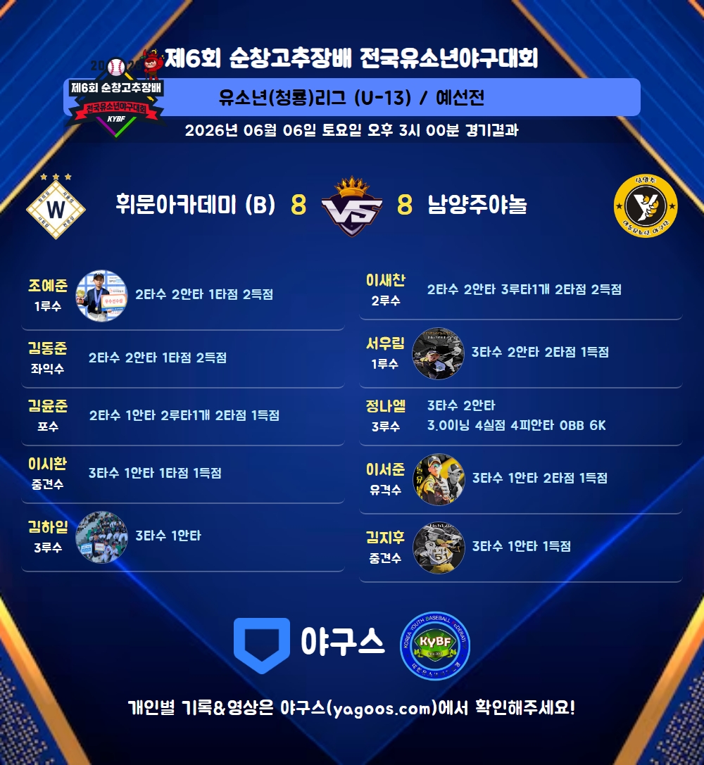 인스타그램 공유용 경기결과 이미지